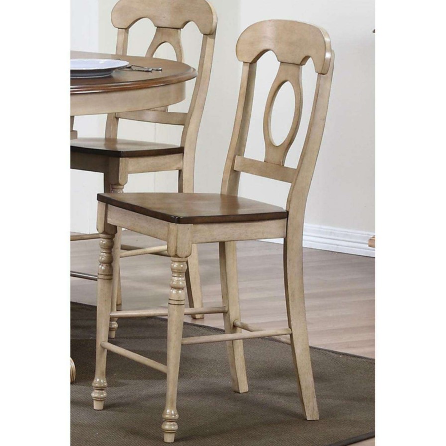 Dining Table Sets * | Discount Sunset Trading Brookdale 5 Piece Oval Counter Height Table Set With Napoleon Stools