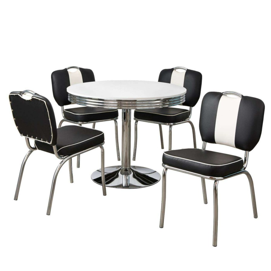 Dining Table Sets * | Coupon Round Target Marketing Systems Raleigh 5 Piece Dining Table Set