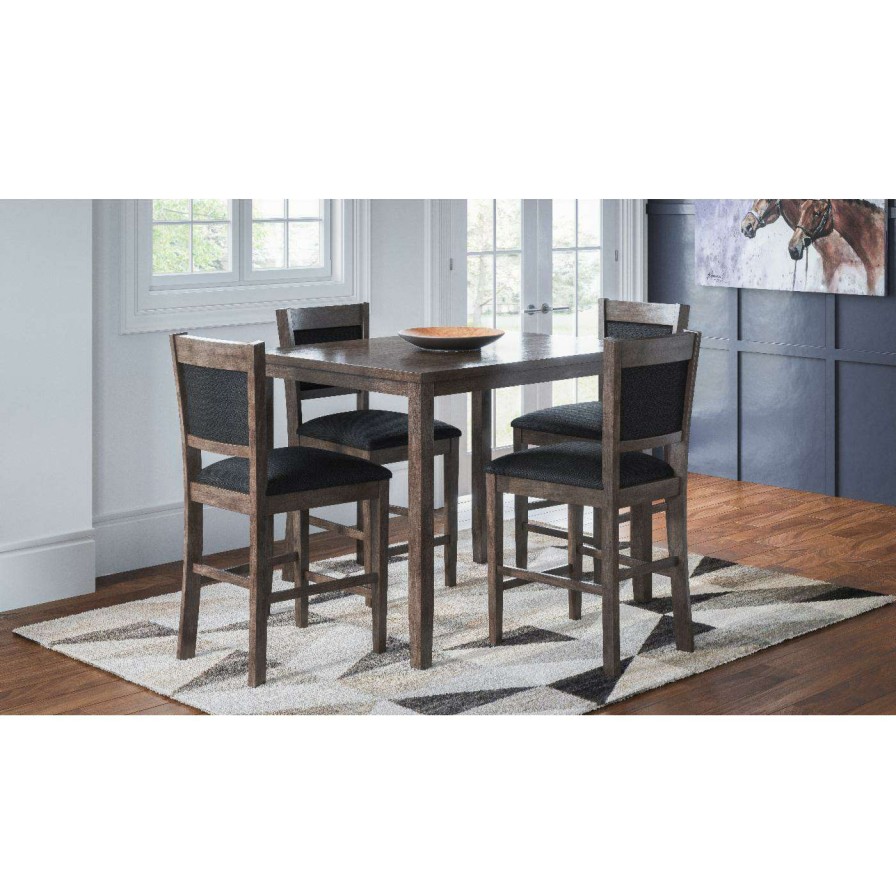 Dining Table Sets * | Best Reviews Of Rectangle Jofran Greyson Heights 5 Piece Counter Height Dining Set