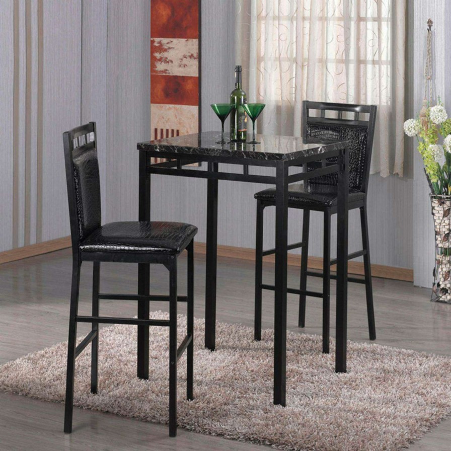 Dining Table Sets * | Best Sale Rectangle Home Source Industries 3 Piece Pub Dining Set