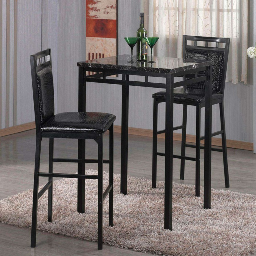 Dining Table Sets * | Best Sale Rectangle Home Source Industries 3 Piece Pub Dining Set