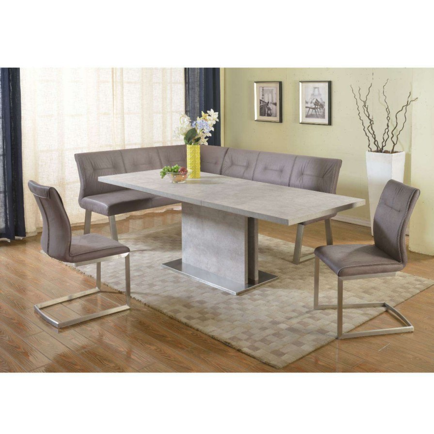 Dining Table Sets * | Coupon Rectangle Chintaly Kalinda 4-Piece Nook Dining Table Set