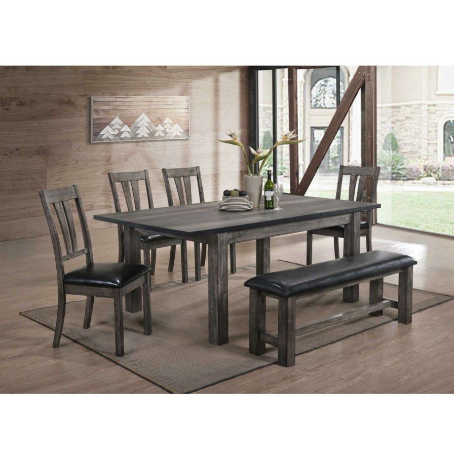 Dining Table Sets * | Deals Rectangle Cambridge Drexel 6 Piece Dining Set