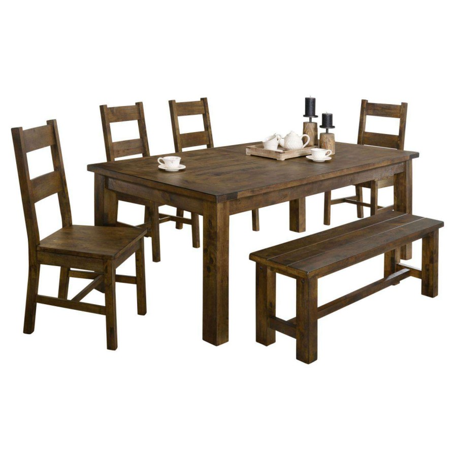 Dining Table Sets * | Best Reviews Of Rectangle Furniture Of America Belton 6 Piece Dining Table Set