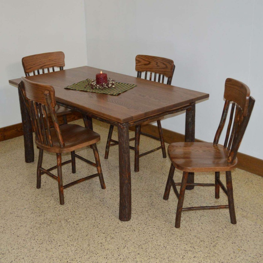 Dining Table Sets * | Best Sale A & L Furniture Rectangle A & L Furniture Hickory 5 Piece Patio Dining Set