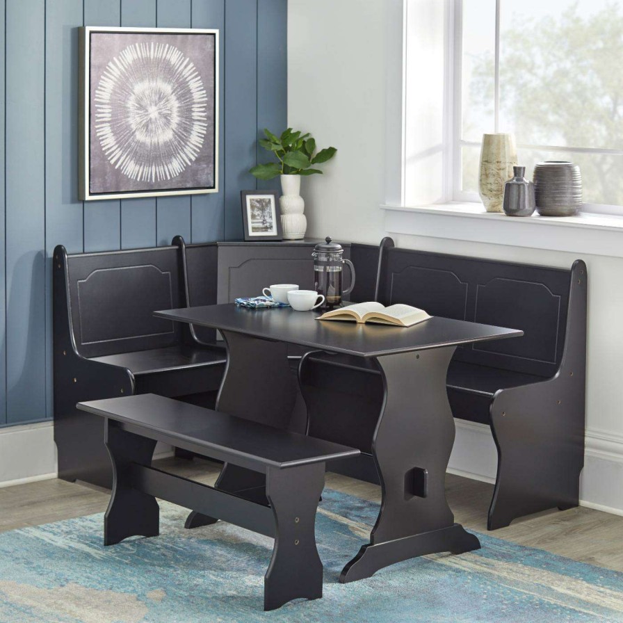 Dining Table Sets * | Discount All Other Brands Rectangle 3 Piece Breakfast Nook Dining Set