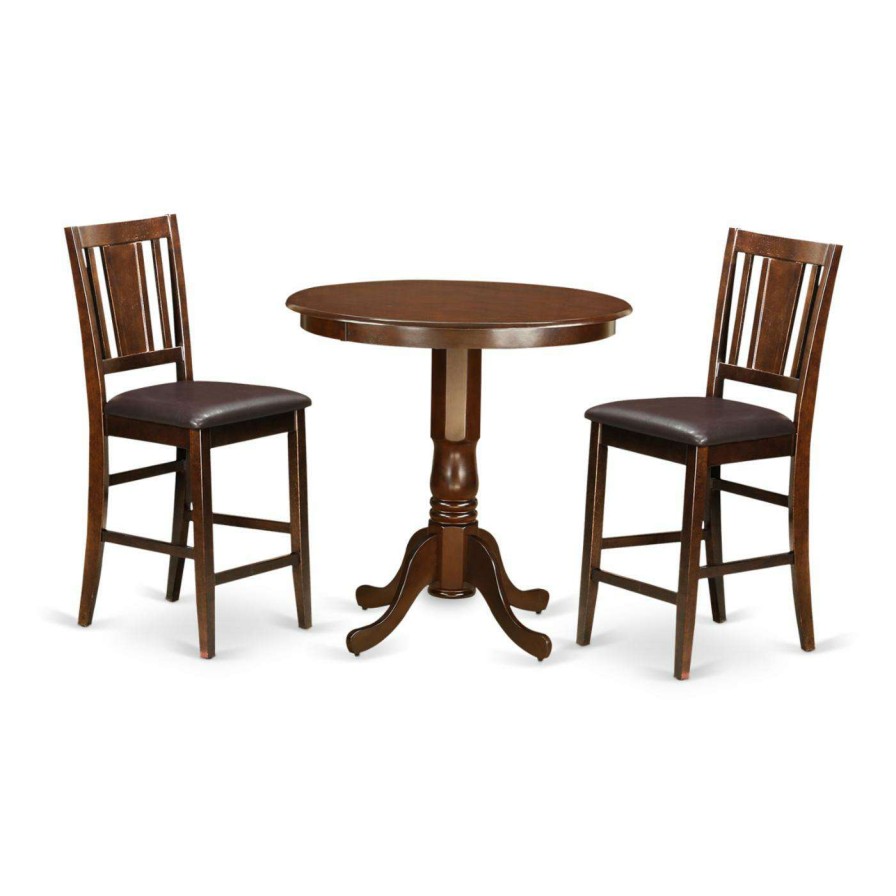 Dining Table Sets * | Promo Round East West Furniture Jackson 3 Piece Scotch Art Dining Table Set