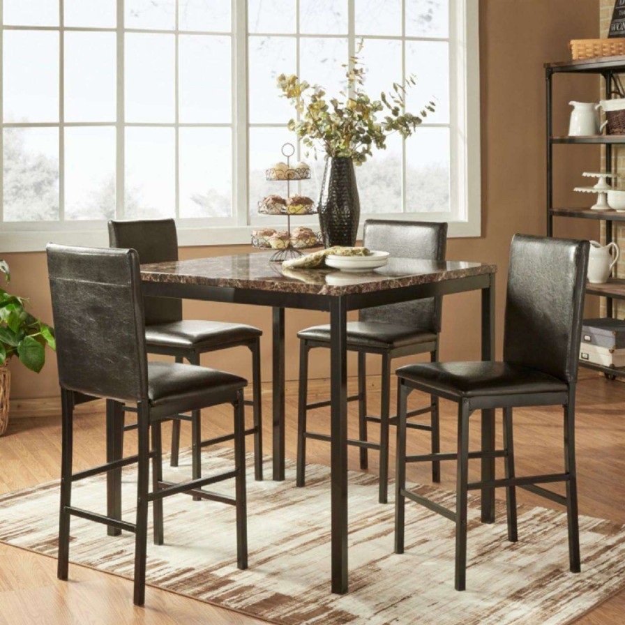 Dining Table Sets * | New Square Chelsea Lane Declan 5 Piece Counter Height Dining Set