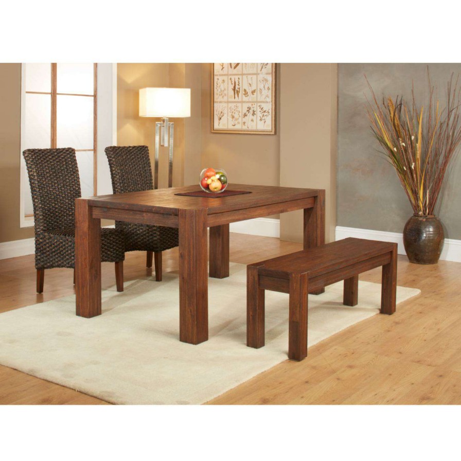 Dining Table Sets * | Best Sale Rectangle Modus 4 Piece Meadow Dining Table Set With Bench