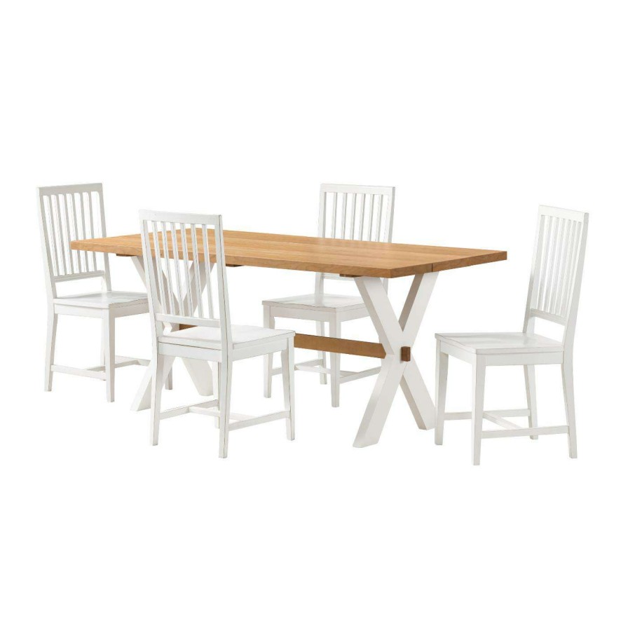 Dining Table Sets * | Buy Rectangle Alaterre Furniture Chelsea 72In. Dining Table 5-Piece Set