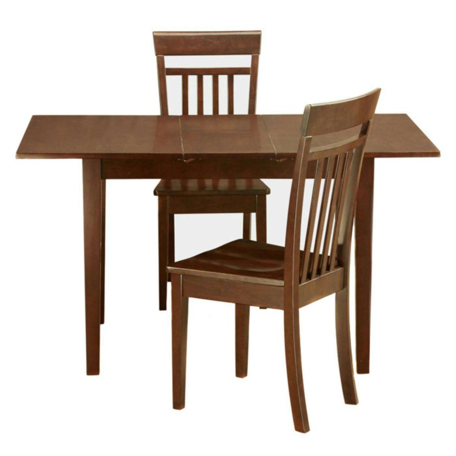 Dining Table Sets * | Hot Sale Rectangle East West Furniture Norfolk 3 Piece Sheraton Dining Table Set