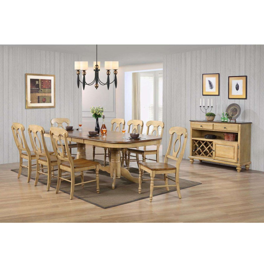 Dining Table Sets * | Discount Rectangle Sunset Trading Brook 10 Piece Extendable Dining Table Set With Server