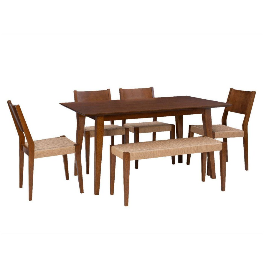 Dining Table Sets * | Cheap Rectangle Powell Cadence 6-Piece Dining Set