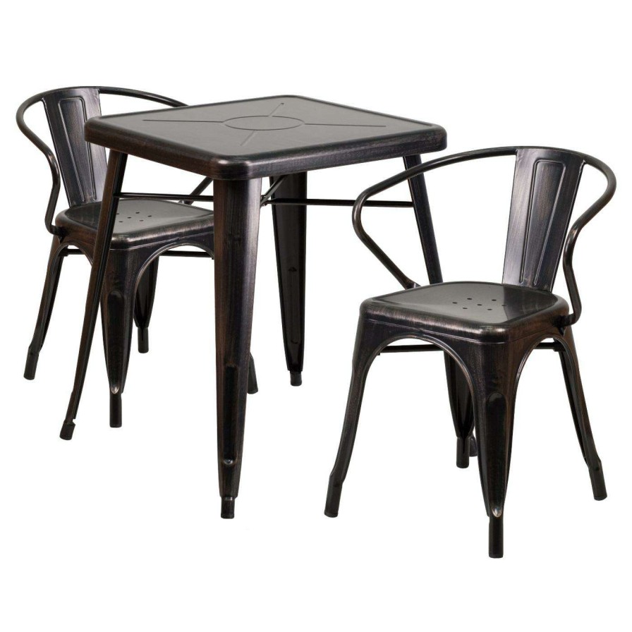 Dining Table Sets * | Wholesale Square Flash Furniture Mason 3 Piece Dining Table Set