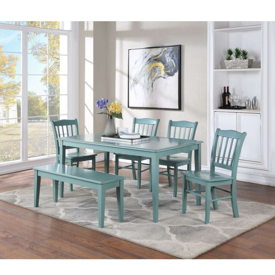 Dining Table Sets * | Wholesale Rectangle Boraam Colorado 6Pc Rectangular Dining Table Set