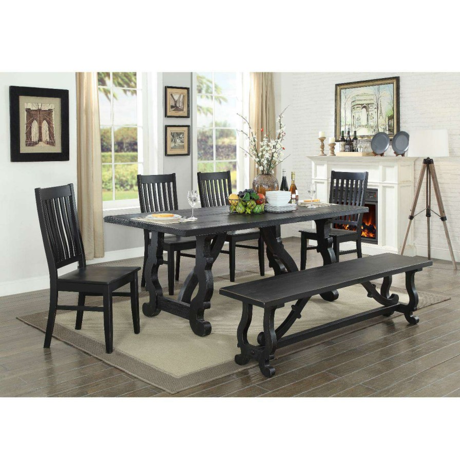 Dining Table Sets * | Best Deal Rectangle Coast To Coast Orchard Park 6 Piece Dining Set