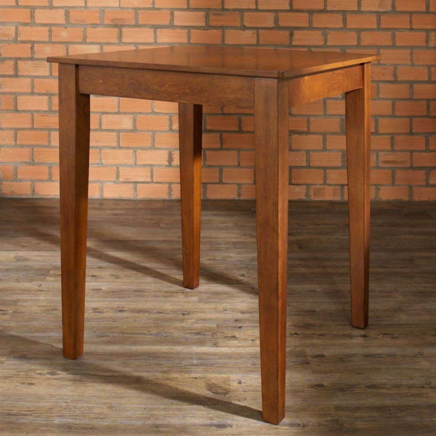 Dining Table Sets * | New Square Crosley 3-Piece Pub Dining Set With Tapered Leg And X-Back Stools