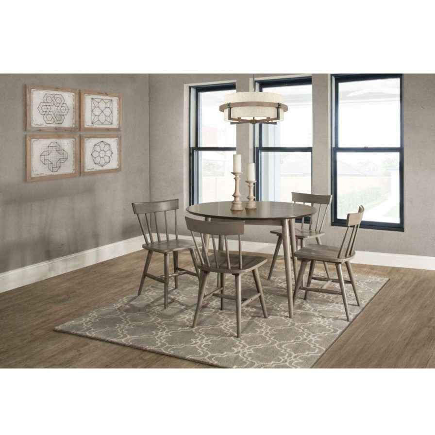 Dining Table Sets * | Coupon Round Hillsdale Mayson 5 Piece Spindle Dining Set