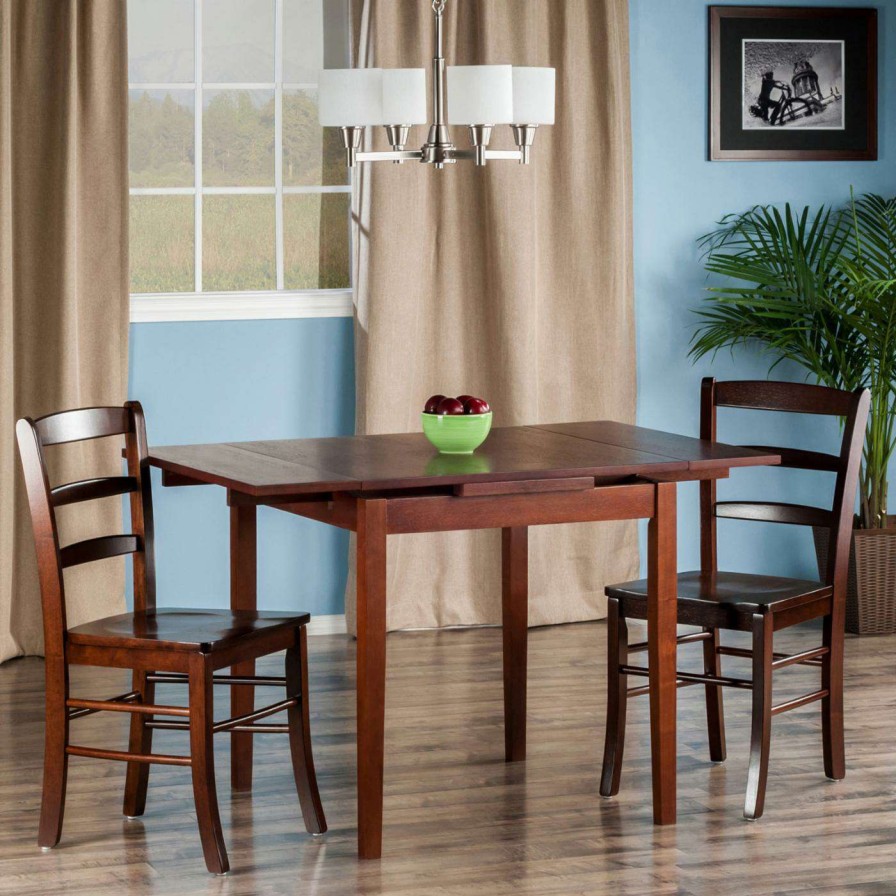 Dining Table Sets * | Best Pirce Square Winsome Pulman 3 Piece Extension Table Pub Set