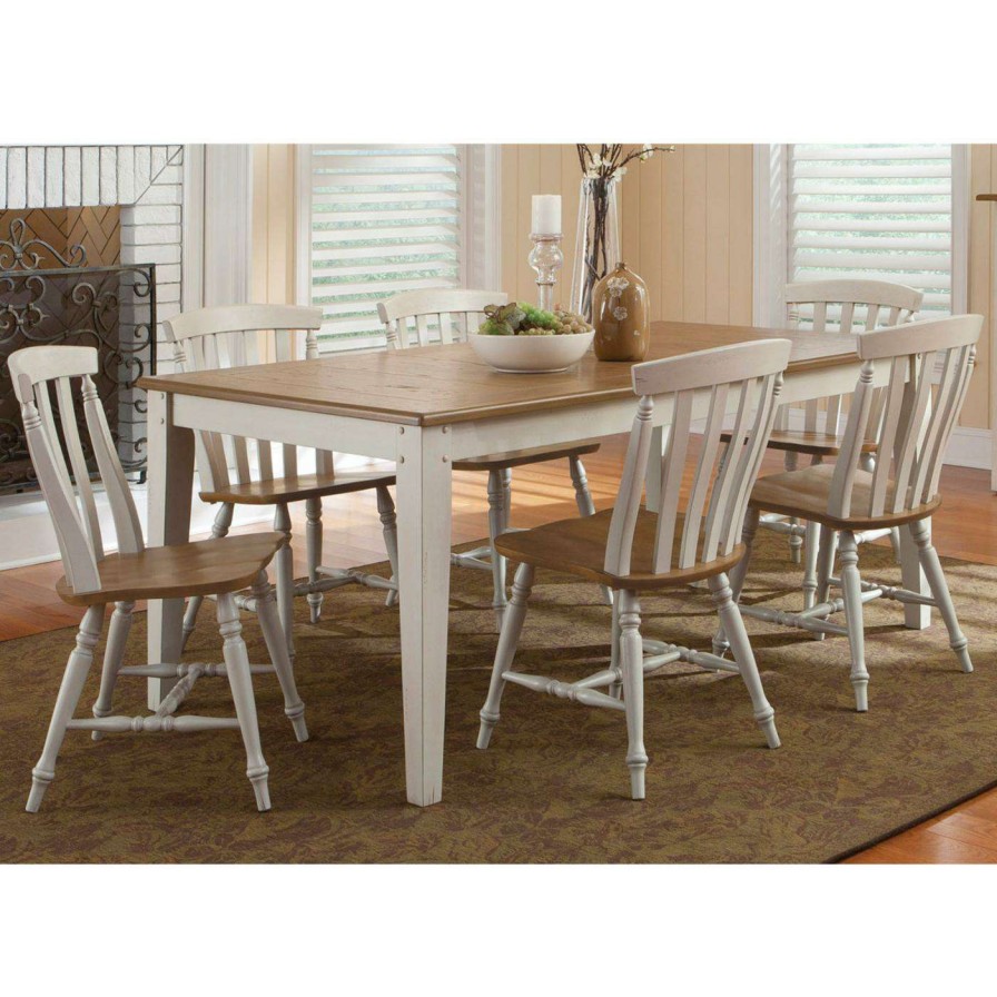 Dining Table Sets * | Cheap Liberty Furniture Industries Rectangle Liberty Furniture Canton 7-Piece Rectangular Table Set