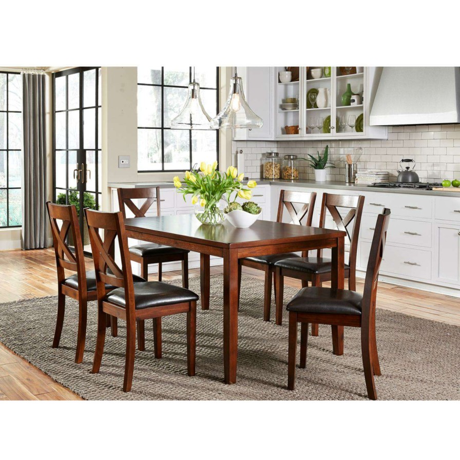 Dining Table Sets * | Best Deal Rectangle Liberty Furniture Industries Thornton 7 Piece Rectangular Dining Table Set