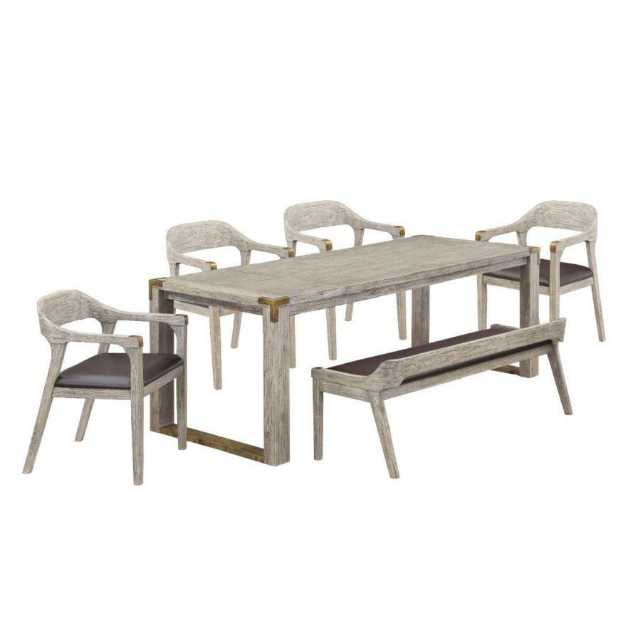 Dining Table Sets * | Wholesale Rectangle Boraam Montana 6Pc Rectangular Extension Dining Table Set