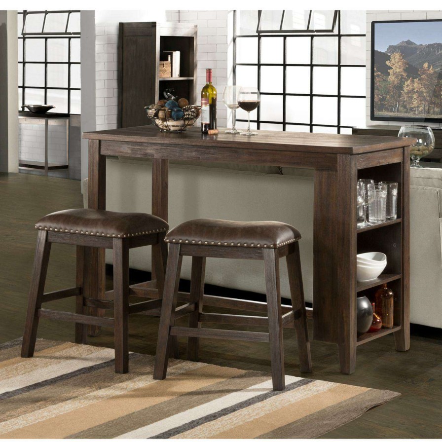 Dining Table Sets * | Discount Rectangle Hillsdale Furniture Hillsdale Spencer 3 Piece Counter Height Dining Set With Backless Stools