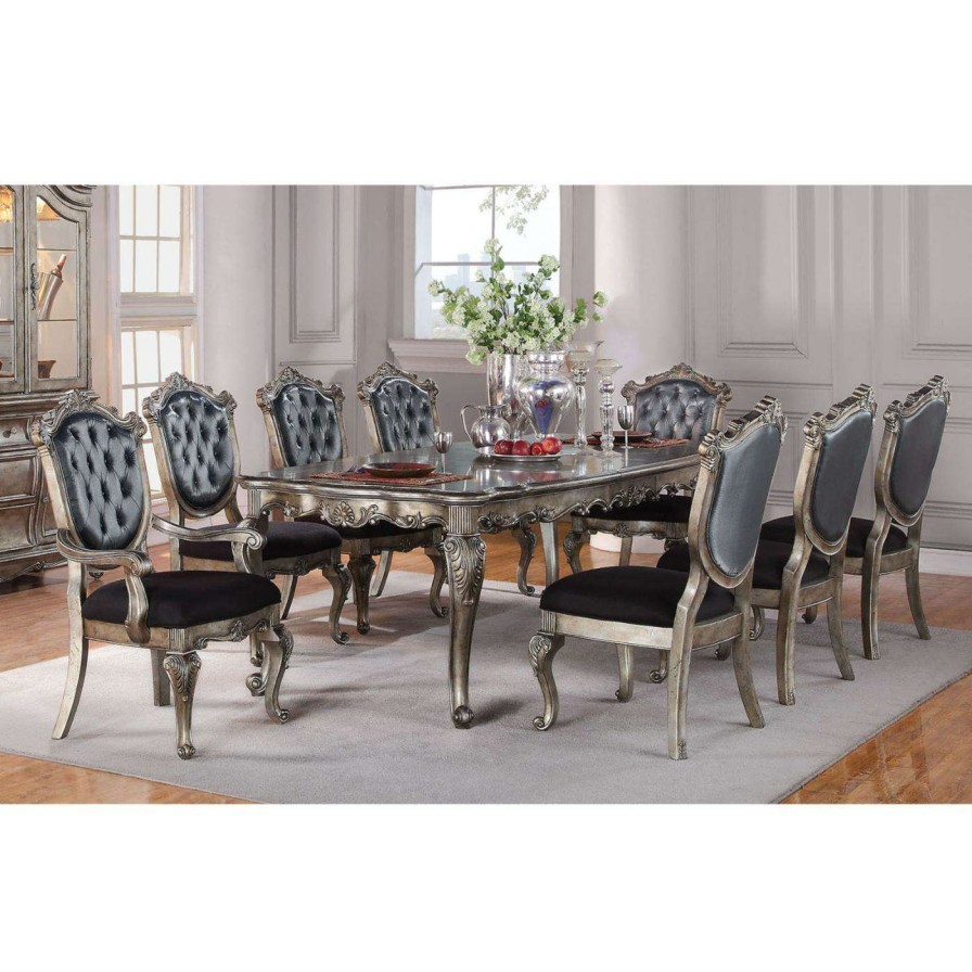 Dining Table Sets * | Brand New Rectangle Acme Furniture Chantelle 9 Piece Rectangular Dining Table Set