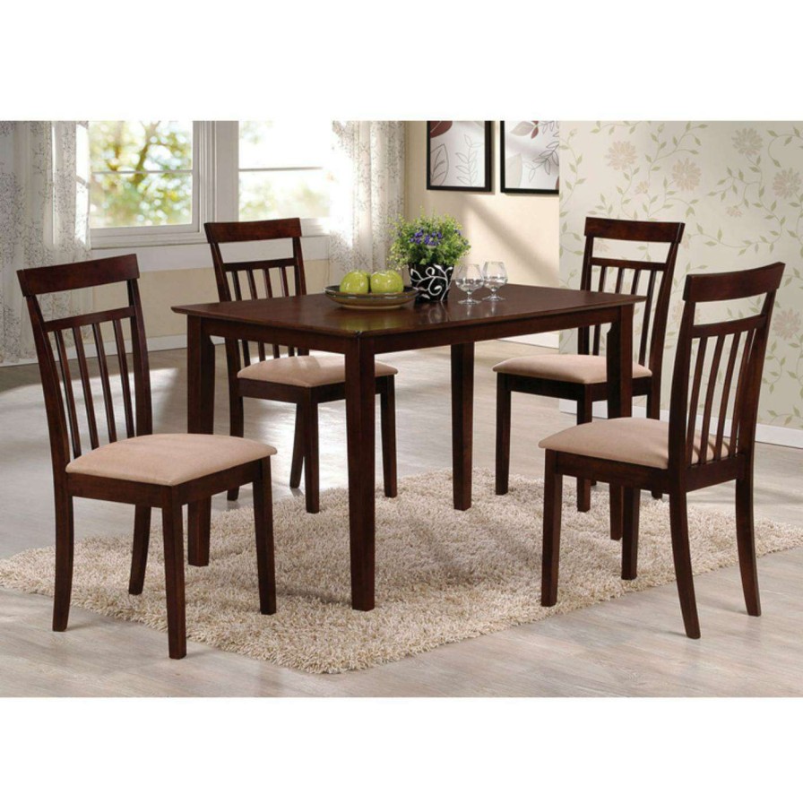 Dining Table Sets * | Cheapest Rectangle Acme Furniture Samuel 5 Piece Rectangular Dining Table Set