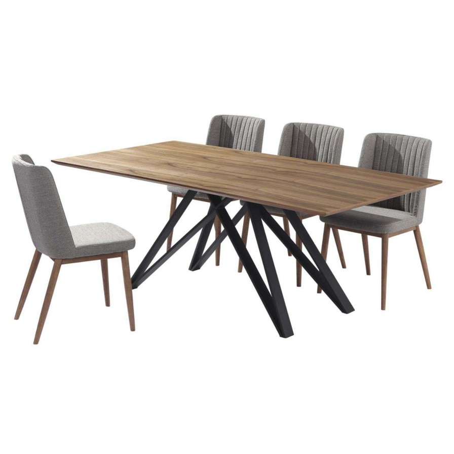 Dining Table Sets * | Best Reviews Of Rectangle Home Chic Palmas 5 Piece Dining Set