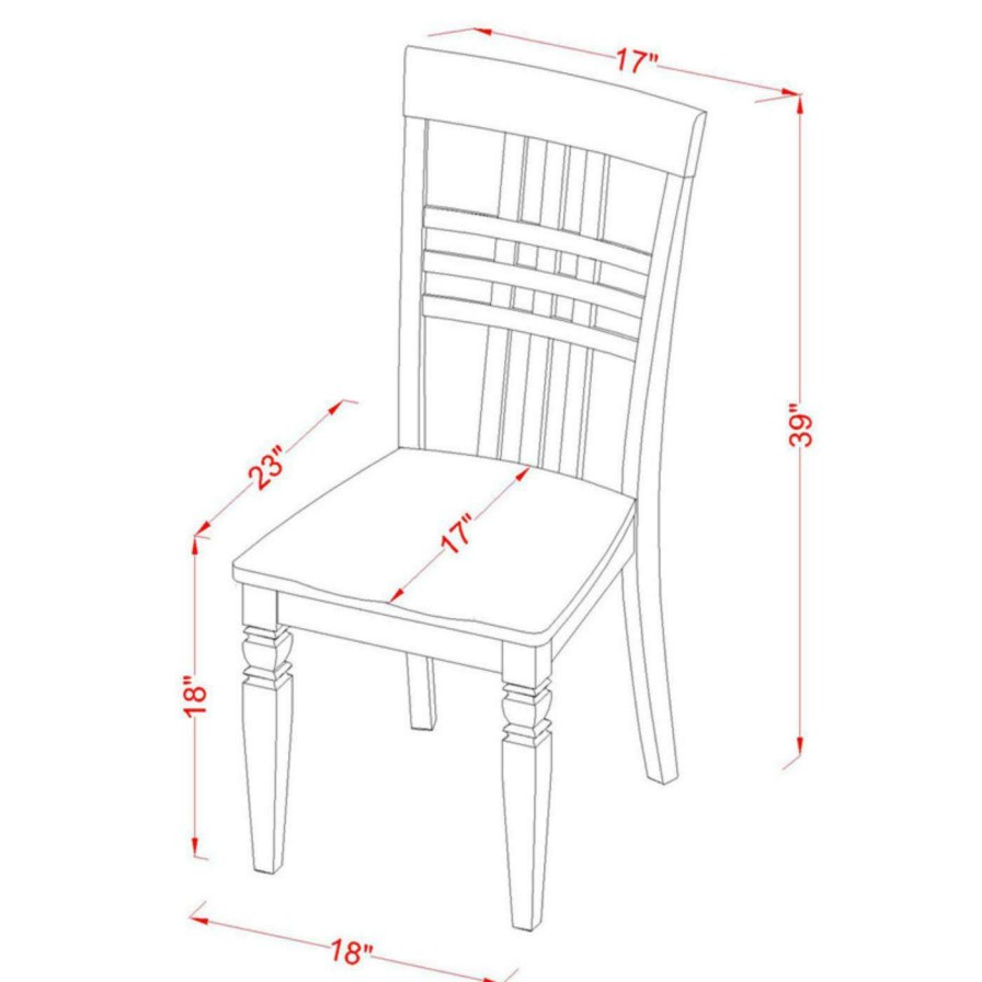 Dining Table Sets * | Wholesale Rectangle East West Furniture Capri Calg7 Seven Piece Dining Table Set