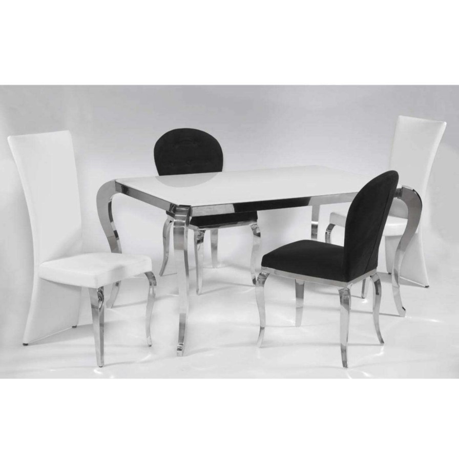 Dining Table Sets * | Promo Rectangle Chintaly Teresa 5 Piece Dining Table Set