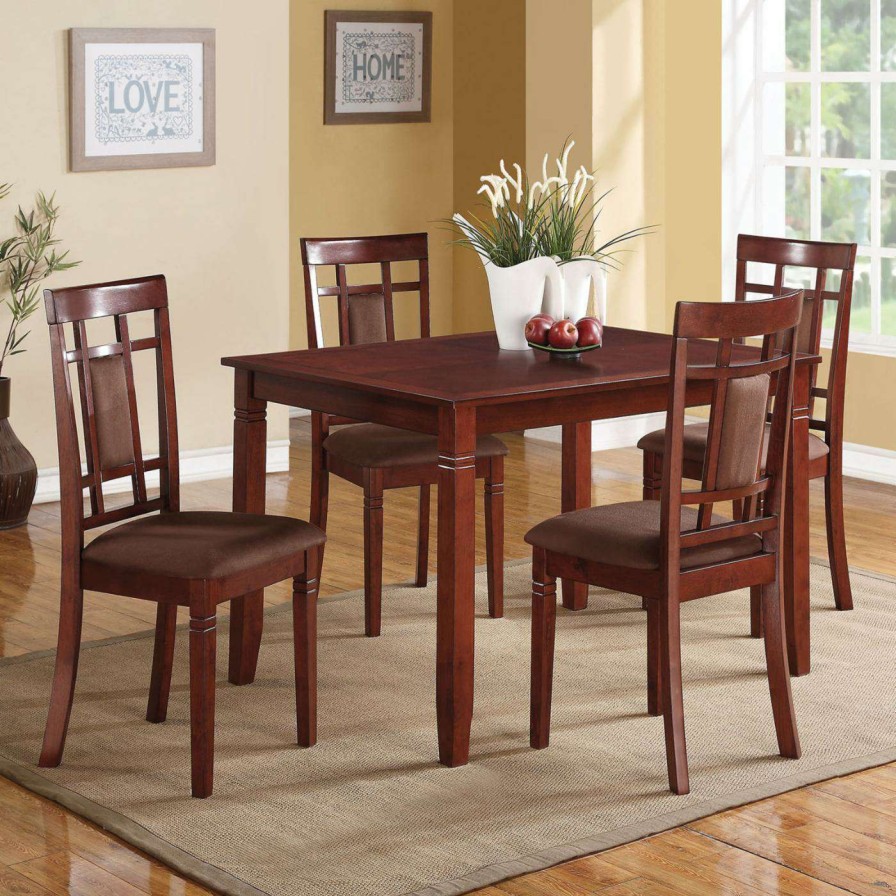 Dining Table Sets * | Wholesale Rectangle Acme Furniture Sonata 5 Piece Rectangular Dining Table Set