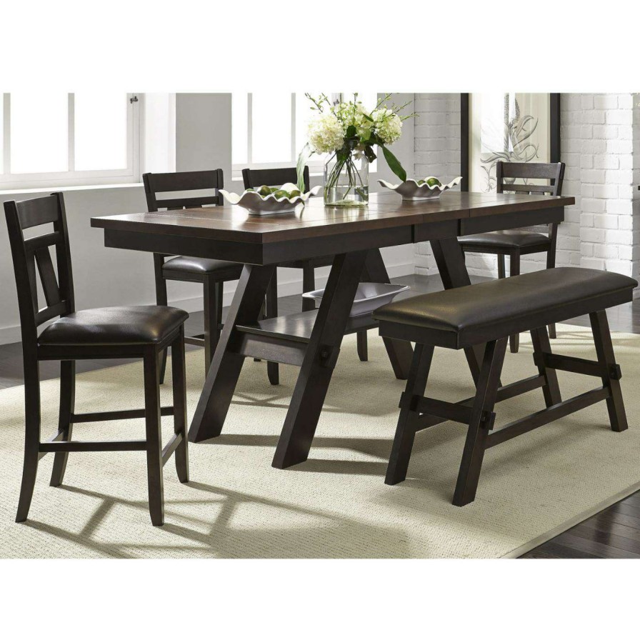 Dining Table Sets * | Cheapest Casual Dining Sets Liberty Furniture Industries Lawson 6 Piece Counter Height Extension Dining Set