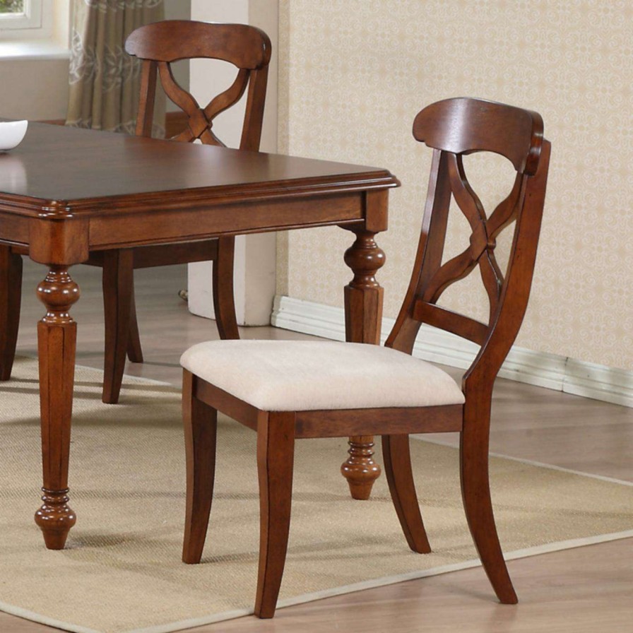 Dining Table Sets * | Coupon Sunset Trading Andrews 5 Pc. Rectangle Dining Set Chestnut