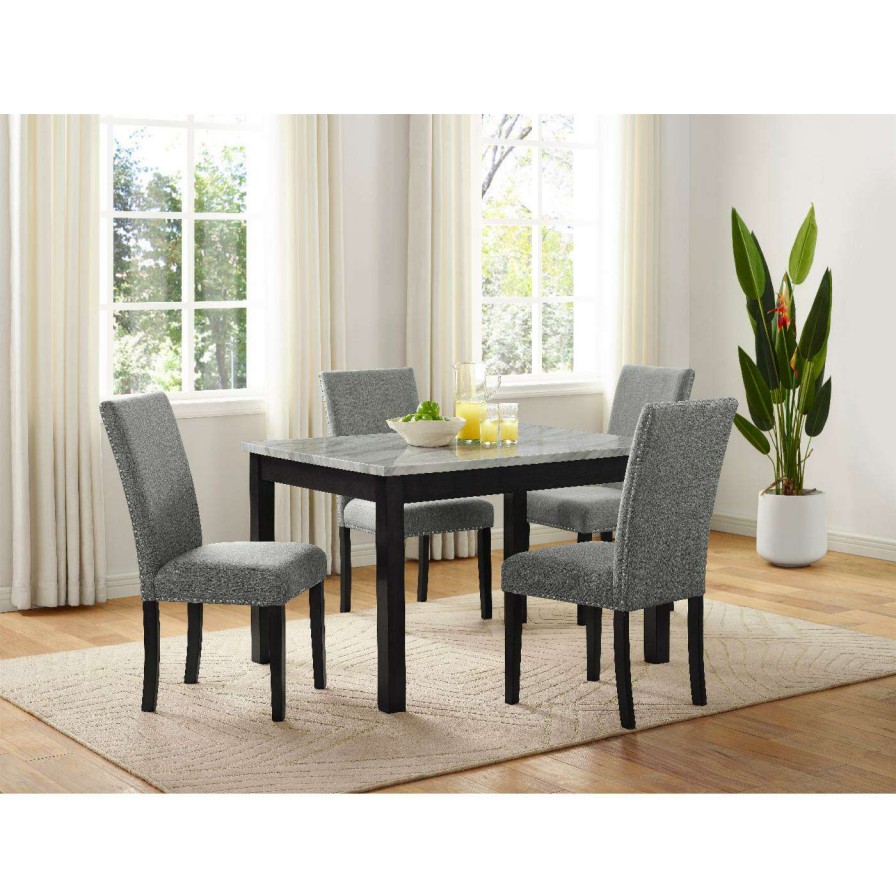 Dining Table Sets * | Discount Rectangle Furniture Of America Taswell Transitional 5-Piece Dining Set