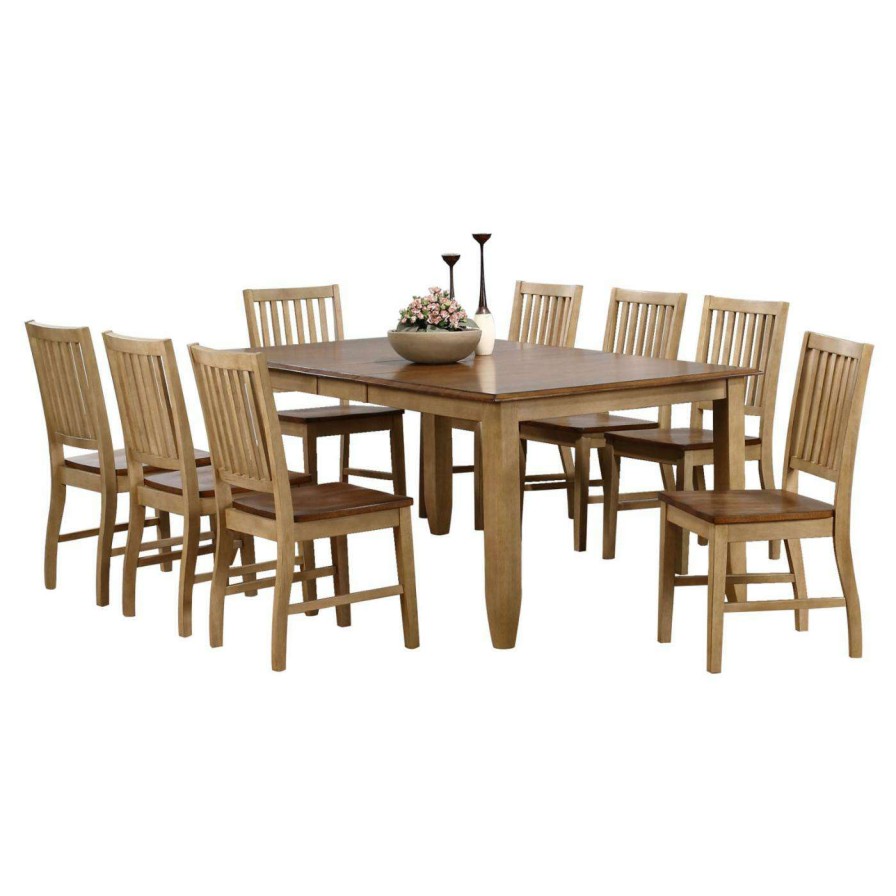 Dining Table Sets * | Best Deal Rectangle Sunset Trading 9-Piece Brook Extension Dining Set