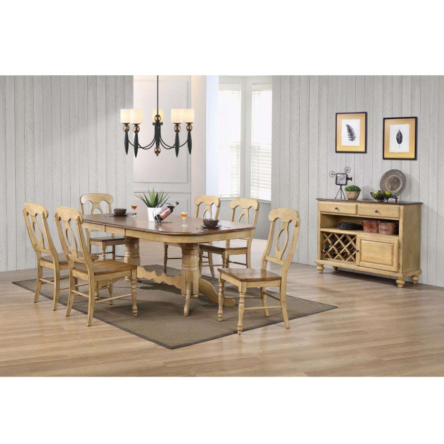 Dining Table Sets * | Buy Rectangle Sunset Trading Brook 8 Piece Extendable Dining Table Set With Server