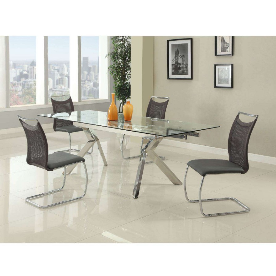 Dining Table Sets * | Coupon Rectangle Chintaly Ella 5-Piece Dining Set With Nadine Chair