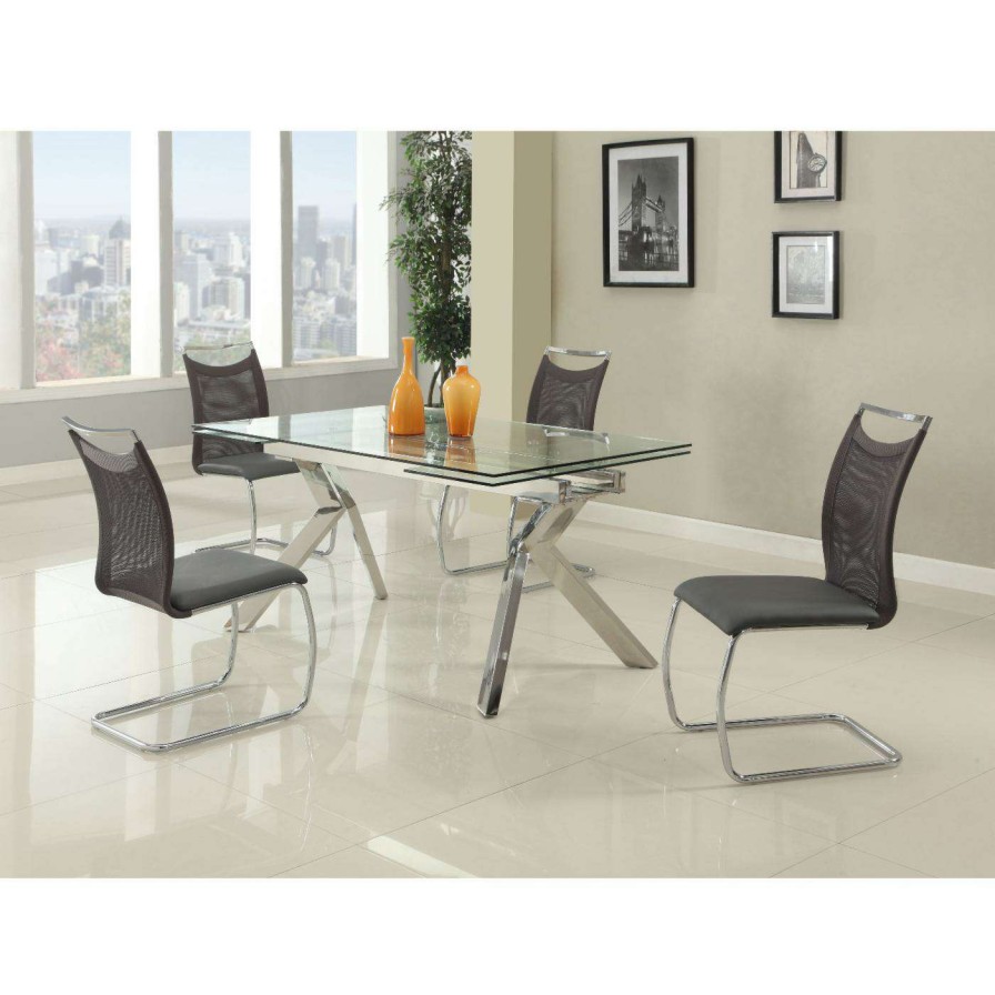 Dining Table Sets * | Coupon Rectangle Chintaly Ella 5-Piece Dining Set With Nadine Chair