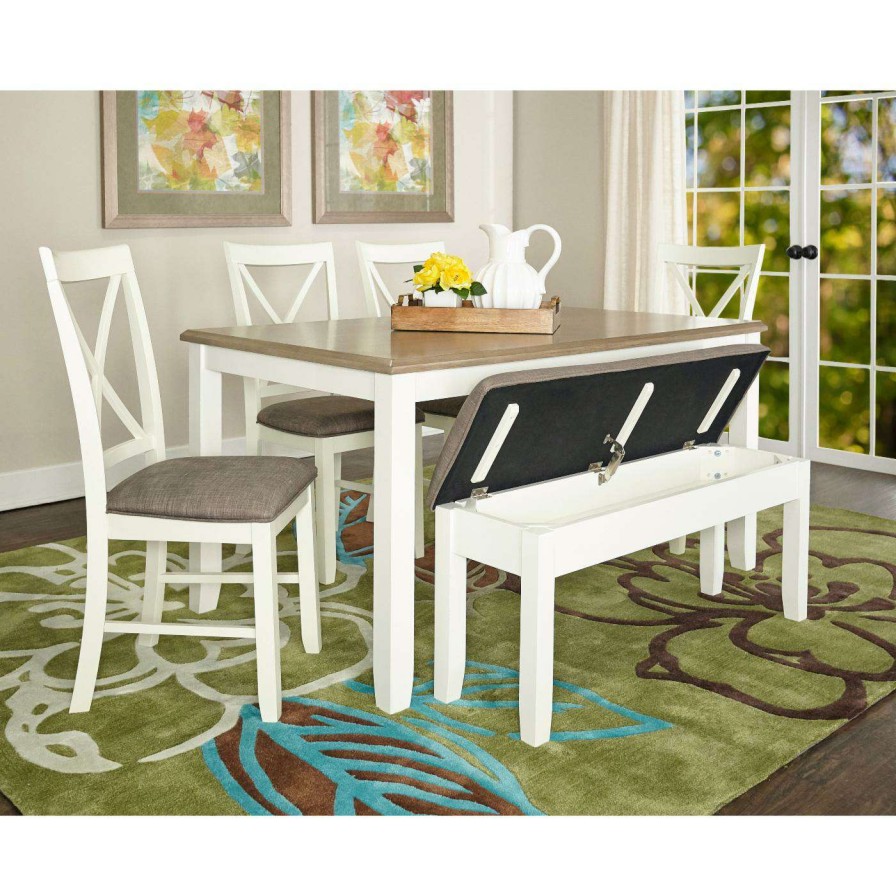 Dining Table Sets * | Cheap Rectangle Powell Jane 6 Piece Dining Set