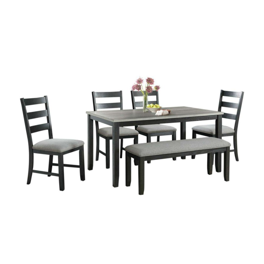 Dining Table Sets * | Brand New Rectangle Picket House Furnishings Kona 6 Piece Dining Table Set