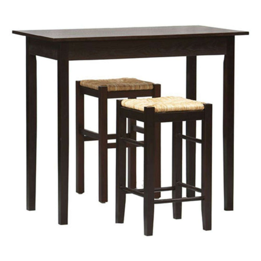 Dining Table Sets * | Cheap Rectangle Linon Tavern 3-Piece Counter Height Set