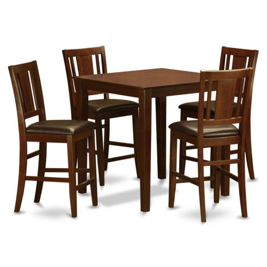 Dining Table Sets * | Wholesale Square East West Furniture Vernon 5 Piece Scotch Art Dining Table Set