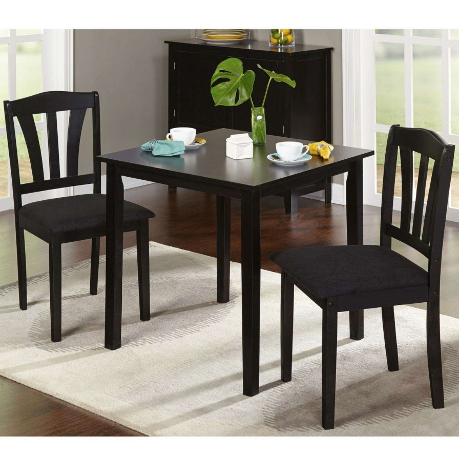 Dining Table Sets * | Budget All Other Brands Square 3 Piece Metropolitan Dining Set Espresso