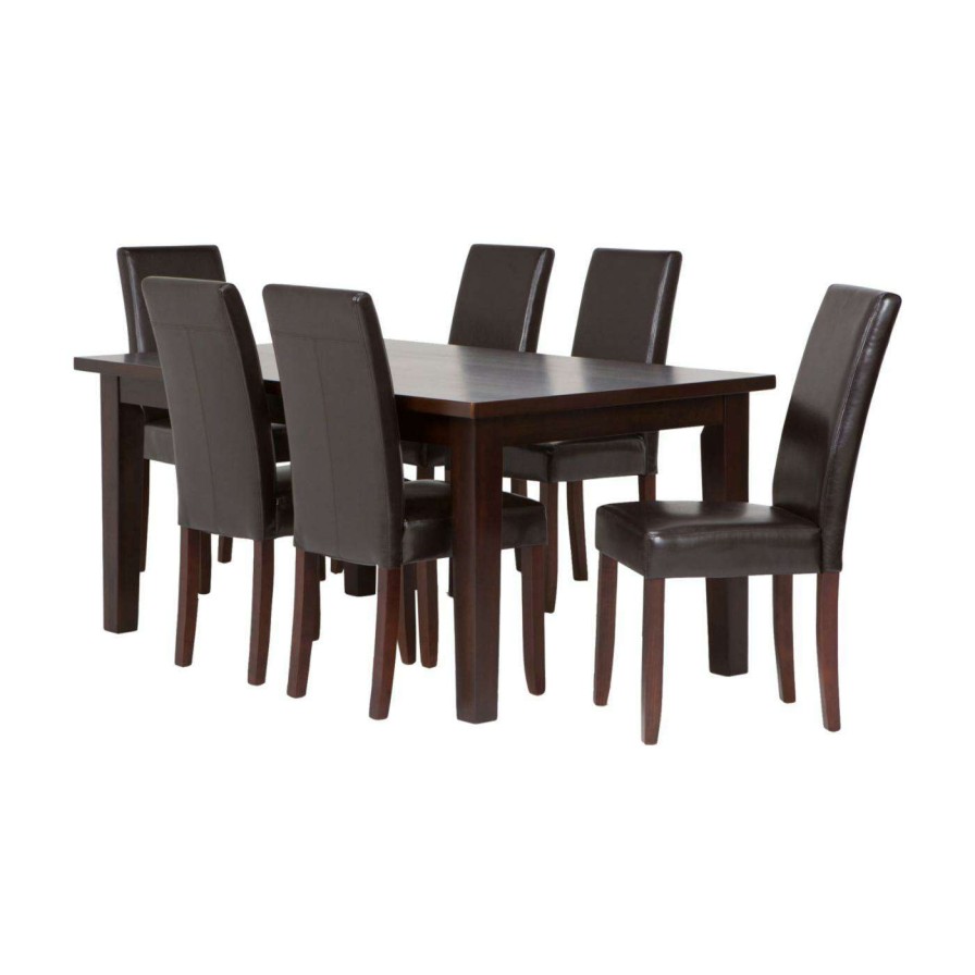 Dining Table Sets * | Promo Brooklyn & Max Rectangle Brooklyn + Max Brunswick 7 Piece Dining Table Set