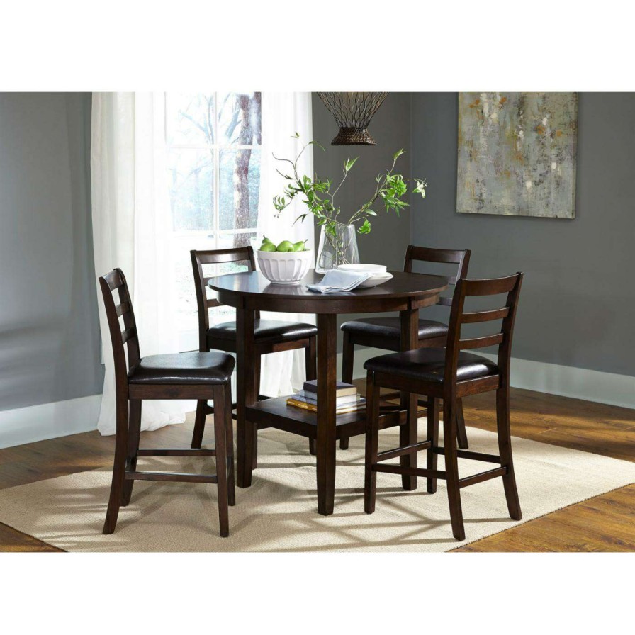 Dining Table Sets * | Flash Sale Rectangle Liberty Furniture Industries Bradshaw 5 Piece Pub Dining Table Set