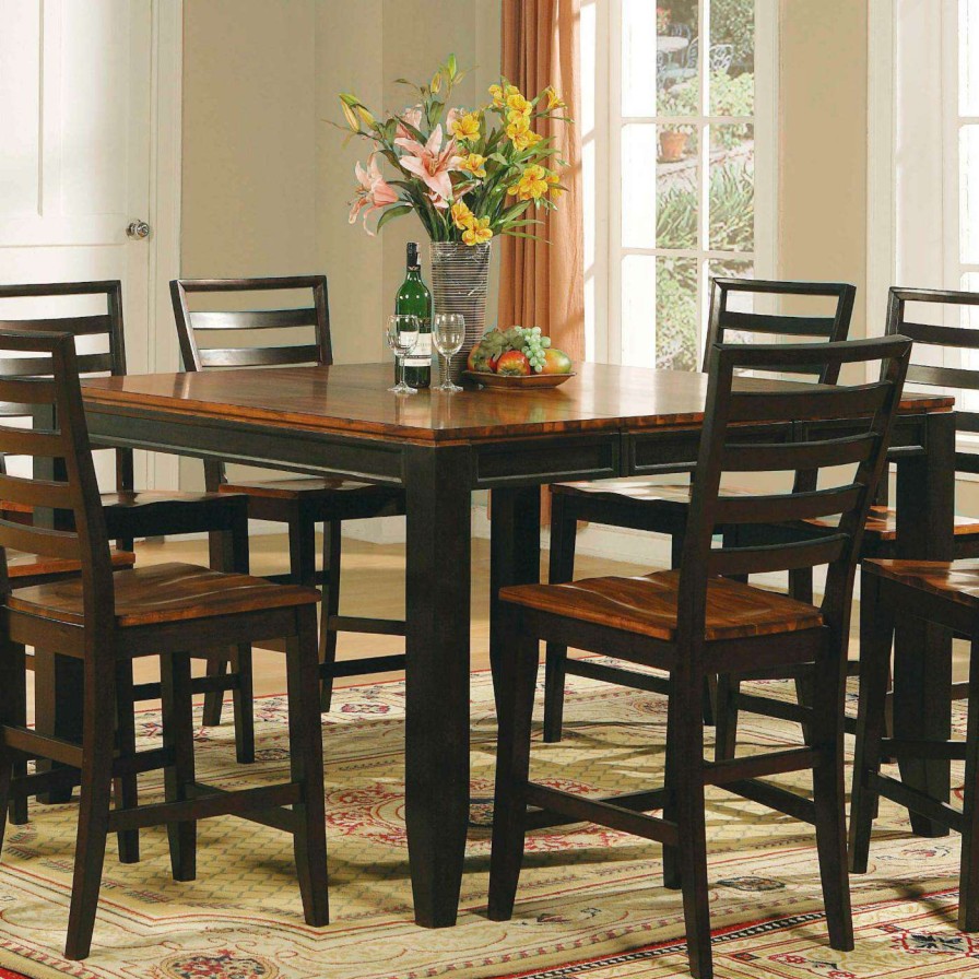 Dining Table Sets * | Discount Steve Silver Co. Square Steve Silver Abaco 5-Piece Counter Height Dining Table Set