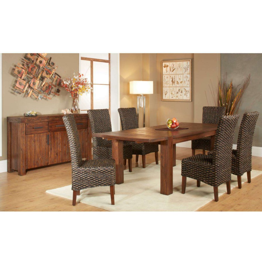 Dining Table Sets * | Cheapest Rectangle Modus 7 Piece Meadow Dining Table Set