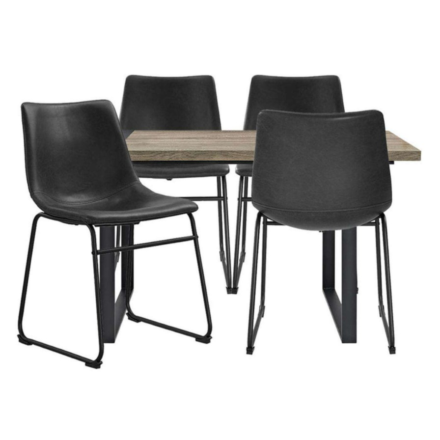 Dining Table Sets * | Top 10 Rectangle Manor Park Urban Blend 5 Piece Dining Set